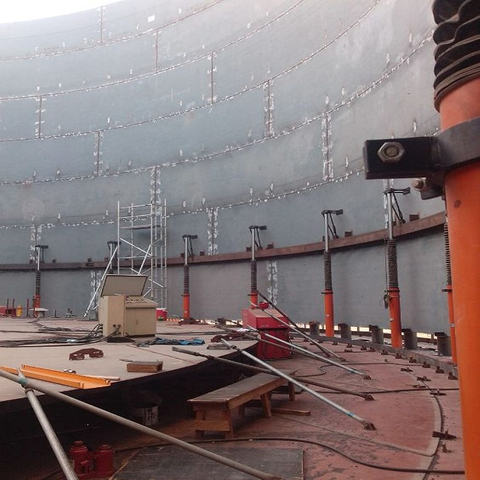 sistema de levantamento de tanque poderoso e econômico para tanque de óleo