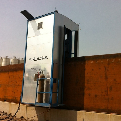 Soldador vertical automático de arco submerso para tanque de armazenamento de aço inoxidável