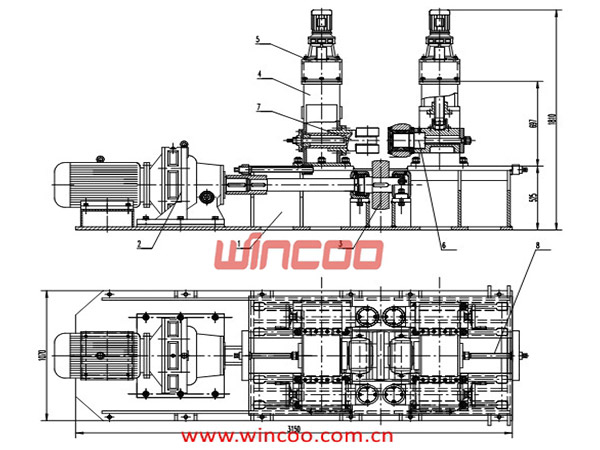 Máquina de endireitamento de flange de viga H hidráulica