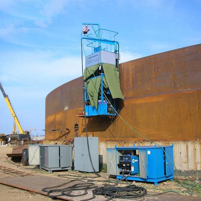 Soldador circunferencial automático a arco submerso para tanque de armazenamento de aço inoxidável