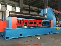 Máquina laminadora de placa hidráulica simétrica com três rolos